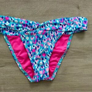Lilly Pulitzer Pink and Blue Bikini Bottom